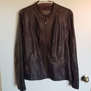 Faux Leather Jacket